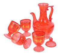 FELTECHELECTR Coupe Offrande et Pichet Plastique Cristal Réutilisables pour Offrandes Bouddhistes Set Décoratif pour Temple et Pratique Spirituelle