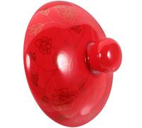 FELTECHELECTR Couvercle en Céramique pour Théière Couvercle Résistant à la Chaleur Motif Feuille Rouge Doré Accessoire pour Tasse à Thé Adapté pour Maison Fêtes et Camping