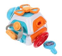 FELTECHELECTR Cube D'activités Sensoriel pour Tout-Petits 1-3 Ans, D'éveil en Plastique Léger, Éducatif Montessori Multifonction, Développe Motricité Fine et Concentration, Portable pour