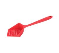 FELTECHELECTR Cuillère à Fentes Multifonction en Silicone Rouge Pelle Filtrante Résistante à la Chaleur Ustensile la Cuisine Léger pour Filtrer et Cuisiner Accessoire Pratique pour Usage