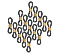 FELTECHELECTR Dispositif de Correction des Pattes de Perroquet en Caoutchouc et Métal Noir, 300 Pièces, Facile à Installer, pour Poules et Cailles, pour Poulaillers Domestiques