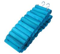 FELTECHELECTR Échelle d'exercice Crochet en Bois de Pin Ronde Bleue Facile à Suspendre, Accessoire pour Petits Animaux et Hamsters pour Cages et Volières