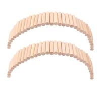 FELTECHELECTR Échelle en Bois 6X40 CM Lot de 2, d'escalade pour Hamsters, Gerbilles et Cochons d'Inde, Accessoire Cage pour Animaux de Compagnie Améliorant Le Bien-