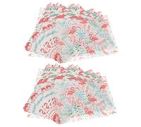 FELTECHELECTR Feuilles de Papier Alimentaire pour Emballer Chocolats et Douceurs 200 Motif Flamant Rose en Papier Siliconé et Fêtes pour Emballages de Bonbons pour Garçon et Filles