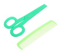 FELTECHELECTR Giant Clown Scissors Big Comb Set Realistic Oversized Plastic Props for Carnival Halloween Cosplay Easy to Clean Humorous Design