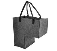 FELTECHELECTR Grand Panier à Linge en Feutre Léger Poignée, Design Moderne de L, Rangement des Serviettes et Souvenirs la Maison Escaliers