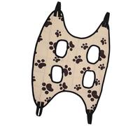 FELTECHELECTR Hamac Quatre Trous Intégrés, Support Solide de Toilettage en Tissu Respirant Coupe des Griffes pour Animaux de Compagnie pour Chat et Chien Lors Bain