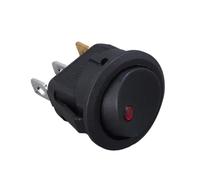 FELTECHELECTR Interrupteur à Bascule LED avec Voyant Rouge Bouton Poussoir Étanche pour Voiture Bateau et