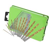 FELTECHELECTR Jeu de 13 Forets Hélicoïdaux en Acier Rapide pour Visseuse à Percussion Forets pour Métaux et Cuivre Coffret en Fer Compact Multifonction pour Perçage Précis et Couleur Aléatoire