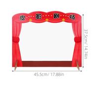 FELTECHELECTR Jeu de Marionnettes d'Ombres Traditionnel pour Garçon et Filles Kit DIY avec Théâtre de Peau d'Ombre et Figurine du Prince Grenouille Éducatif pour Développement Créatif et Jeu