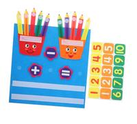 FELTECHELECTR Jeu Éducatif Mathématique Feutre pour Garçon Fille Tableau Addition et Soustraction Cognitif et Portable pour Préscolaire Garçons et Filles