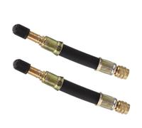 FELTECHELECTR Kit de 2 Rallonges de Valve de Pneu 120 MM en Matériau Robuste Extension de Tige de Valve Anti-Fuite pour Voiture et Moto Outil Pratique pour Gonflage Facile et Confortable