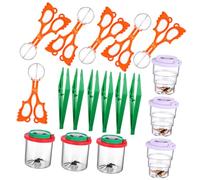 FELTECHELECTR Kit de Capture Insectes avec Boîte Loupe Pinces et Épuisettes pour Observation Nature Garçon Fille Garçons Filles Éducatif Exploration Extérieure