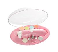 FELTECHELECTR Kit de Coupe-Ongles Électrique Portable, Machine à Limer les Ongles 9 en 1, Têtes de Meulage Ajustables, Résine ABS, 300MA, pour Bébés, Adultes et Animaux Domestiques