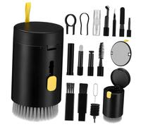 FELTECHELECTR Kit de Nettoyage Électronique avec Brosse pour Écouteurs Outils pour Clavier Téléphone et Ordinateur Portable Rangement Pratique et Protection des Surfaces Délicates