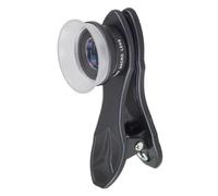 FELTECHELECTR Kit D'objectifs Macro pour Smartphone Pare-Soleil, Lentille Haute Définition en Alliage D'aluminium, Zoom Optique 12x et 24x, pour Photographie Mobile