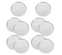 FELTECHELECTR Lot de 10 Barquettes de Pesée en Aluminium 50ml pour Laboratoire, Récipient Sûr et Fiable, Design Polyvalent pour Poudres et Liquides