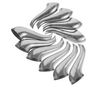 FELTECHELECTR Lot de 10 Becs Verseurs de Remplacement en Acier Inoxydable 5,3x2,6 Cm pour Bouilloire, Accessoire Métallique Adaptable à Différents Modèles, Maison et Bureau, Becs Verseurs