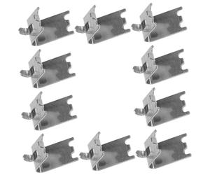 FELTECHELECTR Lot de 10 Crochets en Acier Inoxydable pour Étagères de Réfrigérateur, Clips de Fixation pour Balconnet et Clayette, Conçus pour Usage en Vitrines Réfrigérées et Armoires