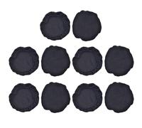 FELTECHELECTR Lot de 10 Housses de Protection pour Casque Antibruit Cache-Oreilles en Tissu Noir Petite Taille 65-8 CM Compatibles Coussinets D’Écouteurs Protection la Poussière pour Usage