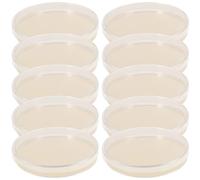 FELTECHELECTR Lot de 10 Plaques D'agar pour Laboratoire en Agar Prêtes à L'emploi, Design Professionnel et Pratique, Faciles à Transporter pour Recherche Scientifique