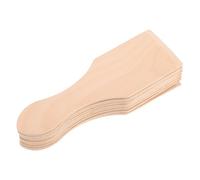 FELTECHELECTR Lot de 10 Set de Mini Spatules en Bois pour Garçon et Filles - Petites Spatules Cuisine en Bois Naturel Jouets Culinaires Compacts pour Pâtisseries Gâteaux de Riz et Jeux de