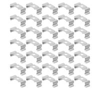 FELTECHELECTR Lot de 100 Supports en U Compacts en Acier au Manganèse pour Rubans LED Clips Résistants la Chaleur et Étanches Fixation Rapide pour Rubans LED en Intérieur et Extérieur