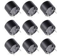 FELTECHELECTR Lot de 12 Buzzers Magnétiques 5V Noirs Alarme Sonore Électronique à Signal Continu Pièces Détachées pour Imprimantes Basse Consommation Compact et Solide Usage Industriel et
