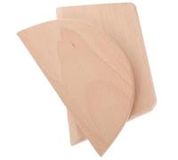 FELTECHELECTR Lot de 2 Grattoirs à Pâte en Bois de Hêtre Demi-Cercle 185X9 CM et Trapèze 17X95 CM Coupe-Pâte Multifonction Cuisine Outil de Pâtisserie et Découpe de Pâte