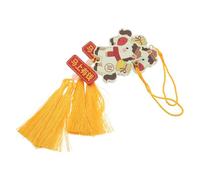 FELTECHELECTR Lot de 2 Pendentifs pour Rétroviseur Intérieur de Voiture, Décoration Suspendue en Bois et Plastique, Symbole Feng Shui Année du Cheval 2026, Accessoires Légers pour Nouvel an