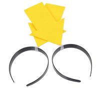 FELTECHELECTR Lot de 2 Serrage-Têtes Flèche Jaune Bandeau Farfelu Carnaval Accessoires Cheveux Photo Taille Unique Symbole Amusant pour Fête Halloween et Événements Festifs