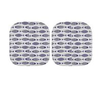 FELTECHELECTR Lot de 2 volets de porte compatibles avec le bac à litière robot - Rideau de séparation pour chat, pièces de rechange pour litière autonettoyante.