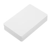 FELTECHELECTR Lot de 20 Cartes de Badge en Pvc Blanc 85x54 Mm Double Face Imprimables pour Imprimantes de Badges Identité Bureau Plastique