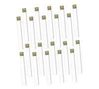 FELTECHELECTR Lot de 20 Tubes à Essai en Verre Borosilicate 33 Transparent 18X150 MM avec Bouchon à Vis en Aluminium pour Stockage d'Échantillons et Centrifugation en Laboratoire