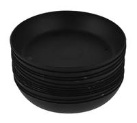 FELTECHELECTR Lot de 30 Soucoupes Rondes en Plastique Noir Robustes et Résistantes Soleil pour Pots de Fleurs, pour Intérieur et Extérieur Pendant Vacances