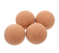 FELTECHELECTR Lot de 4 Bouchons en Liège Rond de 53 Mm pour Bouteille en Verre, Bouchons à Bille en Bois Naturel, Étanchéité Sécurisée pour Carafes à Vin et Loisirs Créatifs,