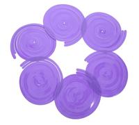 FELTECHELECTR Lot de 6 Décorations Spirales Suspendues Mauve Macaron Pendentifs en Plastique Ajustables pour Plafond Décoration Anniversaire Mariage et Fête Tourbillons Festifs Polyvalents