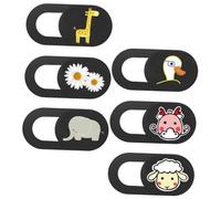 FELTECHELECTR Lot de 6 Protections pour Caméra d'Ordinateur Portable Tablette et Smartphone Cache Webcam Compact et Discret Compatible Multiples Appareils Protection Vie Privée