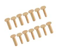 FELTECHELECTR Lot de 7 Paires de Rivets en Cuivre pour Fourniture de Manches de Couteaux, Fixation Robuste et Remplacement, Outil DIY pour Réparation de Couteaux Cuisine et Accessoires