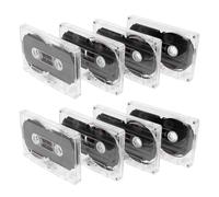 FELTECHELECTR Lot de 8 Cassettes Audio Vierges 60 Bandes d'Enregistrement en Plastique Léger Cassettes Audio Enregistrables pour Musique Voix et Messages Usage Domestique et Professionnel