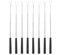 FELTECHELECTR Lot de 8 Set de Set de Fourchettes Barbecue en Acier Inoxydable avec Rotation Manuelle, Accessoires Multifonctions pour Cuisson Extérieure et Grillades en Groupe