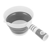 FELTECHELECTR Louche Pliable de Cuisine Plastique Gris Volume Résistante et Pratique Cuillère à Eau Portable pour Usage Domestique
