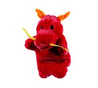 FELTECHELECTR Marionnette Main Dragon Chinois Peluche Poupée Racontant des Histoires de Jeu de Rôle pour Garçon Fille et Sûr Cadeau Interactif pour Développement Communication