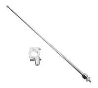 FELTECHELECTR Mât Télescopique en Acier Base en Aluminium 1,2 Mètre, Support Porte-drapeau pour Moto et Vélo, Accessoire Guidon Polyvalent, Compatible Vtt et Motocross, pour Voyages