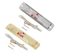 FELTECHELECTR Mezouzah Lot de 2 Sets de Sets en Alliage de Zinc Argenté Décorative avec Parchemin, Fixation Cadre de Porte et Création d'une Atmosphère pour Entrée