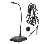 FELTECHELECTR Microphone de Bureau à Condensateur Haute Sensibilité Filaire 5 Mètres Câble Unique pour Conférence et Enregistrement, Micro Plug and Play Compatible Ordinateur, Accessoire Audio