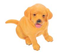 FELTECHELECTR Modèle de Chien Labrador Réaliste Plastique Figurine Décorative Miniature pour Garçon Fille Éducatif Animal Décoration de Bureau et Jardin Ornement Photo Adorable