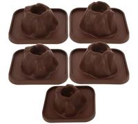 FELTECHELECTR Modèle Volcanique 5 Pièces Marron, Accessoires D’éruption Volcanique pour Expérience Scientifique DIY, Éducatif Compact pour École et Maison, Support Pédagogique en Géographie