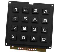 FELTECHELECTR Module Clavier Industriel 4x4 à 16 Touches pour Microcontrôleur, Interrupteur à Bouton Tactile Compact, Usage Professionnel en Électronique, Couleur Noire
