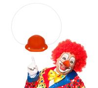 FELTECHELECTR Nez de Clown Rouge Klaxonnant Plastique Accessoire Drôle pour Fête Mascarade Carnaval Halloween et Cosplay